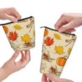 thumbnail image 3 of Xecao Rustic Harvest Time Print Telescopic Pencil Bag Pen Holder Pop Up Stationery Case Stand-up Retractable Transformer Bag Standing Organizer, 3 of 6