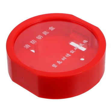 Raindrops 1 Set Key Safe Lock Box Fire Safety Lock Box Wall-Mounted Emergency Key Holder Box Emergency Key Case Glass Window Alarm Key Storage Lock Box For Business