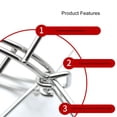 thumbnail image 3 of Rack Deep Fryer Oil Filter Stand 9.3 Inch 304 Stainless Steel Fryer Oil Filter Cone Holder Rack with Folding Arm for Kitchens, 3 of 7