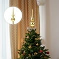 thumbnail image 5 of Gymnture christmas Christmas Tree Toppers Vintage Plastic Metallic Ornament Decorative Xmas Golden, 5 of 10
