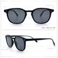 thumbnail image 4 of SA106 Classic Mens Square Sunglasses with Lightweight Frame and UV400 Polycarbonate Lenses All Black, 4 of 6