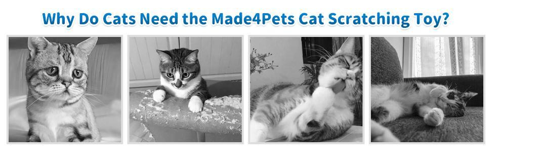 Scratching Post Self Groomer Indoor Cats Cloud Soft Perch Rest 17.5" Tall Natural Sisal Scratcher Cat Grooming Interactive Ball Track Toys for Small Cats Kittens