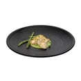 thumbnail image 2 of Voga Round Black Melamine Large Plate - Japonais, Black Stone - 12" x 12" x 1 1/4" - 10 count box, 2 of 3