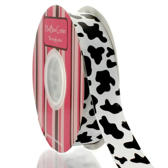 7/8" Cow Grosgrain Ribbon 100 Yard
