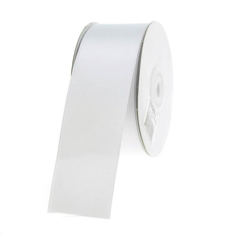 Pearl White Satin Ribbon 25 Mm 1 Double Faced Pure White Satin Ribbon Thin  Shiny White Gift Wrapping Ribbonq 