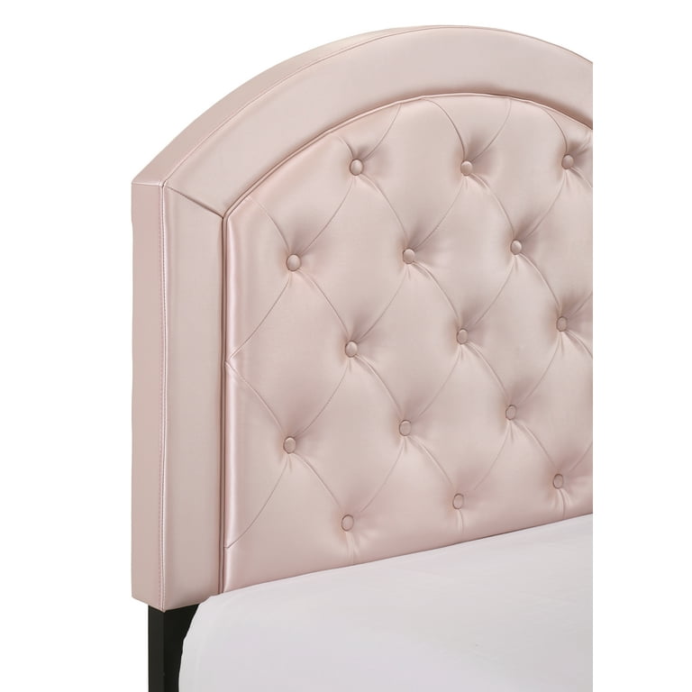 Crown Mark Pink Gaby Full Platform Bed with Adjustable