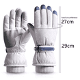 thumbnail image 2 of Snow gloves Waterproof winter ski gloves Warm neutral gloves, 2 of 5