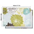 thumbnail image 6 of Green and Blue Pioneer Flower Pattern Summer Placemats Table Placemats Set Of 4-Linen Kitchen Washable Placemats Table Mats 11.8"x17.7" Non-Slip Heat Resistant, 6 of 6