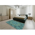 thumbnail image 4 of Ahgly Company Indoor Rectangle Patterned MediumTurquoise Green Area Rugs, 2' x 5', 4 of 6