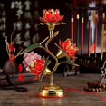 thumbnail image 3 of Lotus Lantern - Colorful Plug-in for Temple and Home Wear Resistant Acrylic Hardware Plastic Leaves and Flowers, 3 of 5