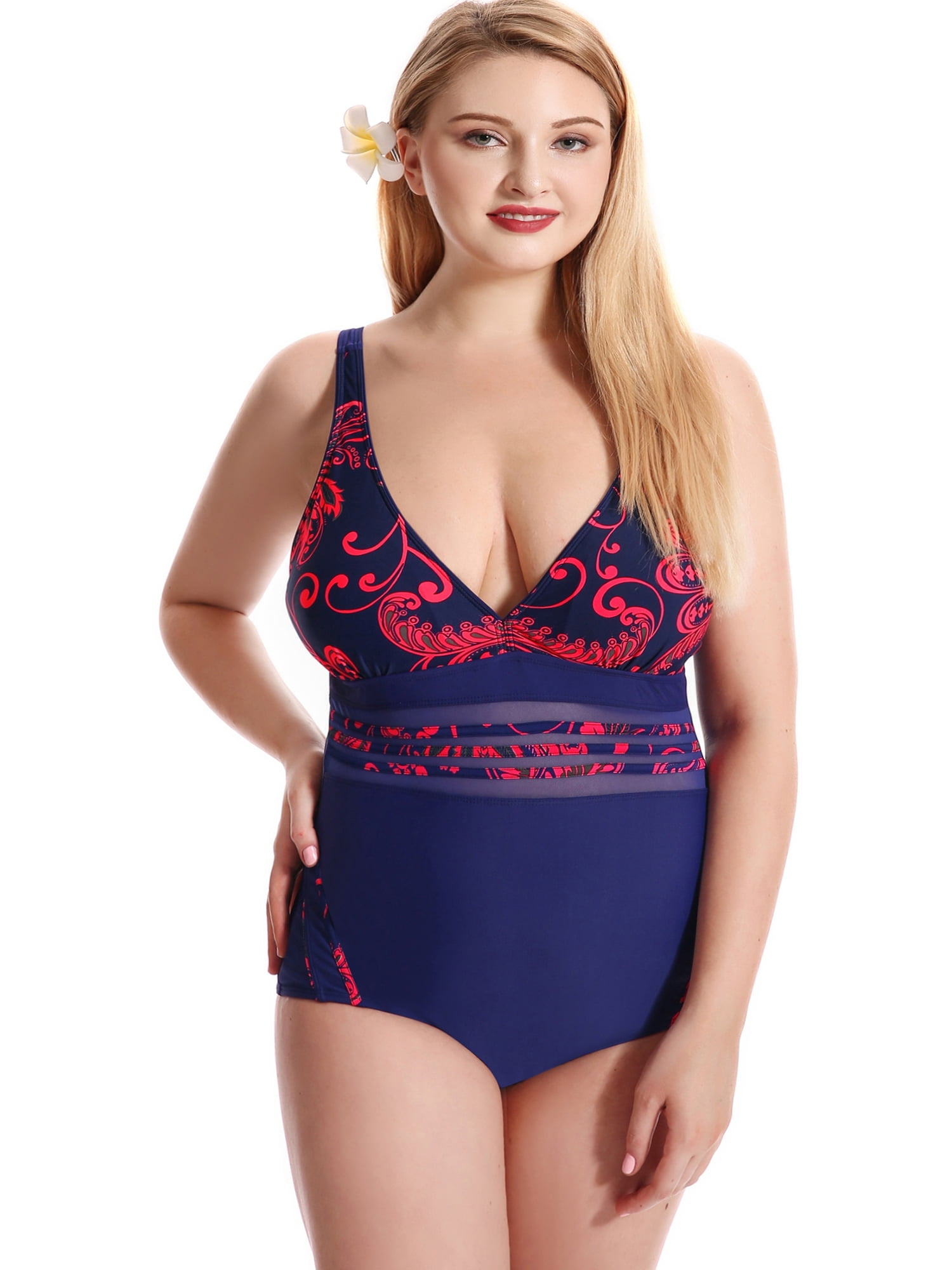 walmart plus size swimsuits