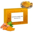 thumbnail image 1 of EIMELI Lemon Turmeric Kojic Acid Soap  Turmeric Soap Bar for Face and Body  Honey Glow Lemon Turmeric Soap for Face and Body  Natural Turmeric Handmade Soap for All Skin Types  Clearance, 1 of 7
