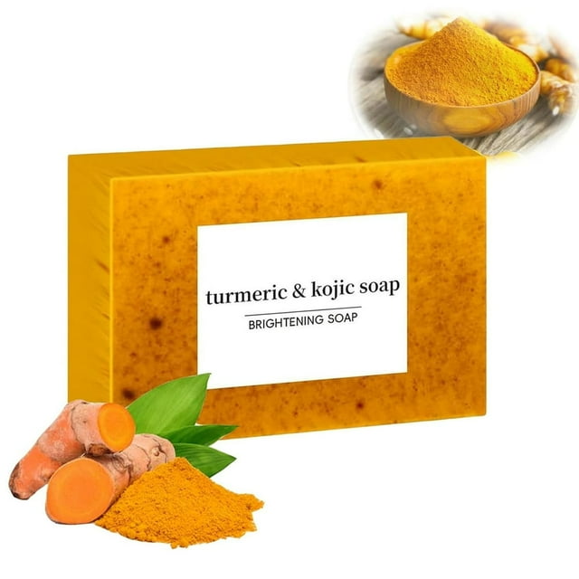 EIMELI Lemon Turmeric Kojic Acid Soap Turmeric Soap Bar for Face and Body Honey Glow Lemon Turmeric Soap for Face and Body Natural Turmeric Handmade Soap for All Skin Types Clearance