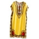 thumbnail image 3 of Vestido de verano Yinane Caftán Bohemio Amarillo para Mujer, 3 of 7