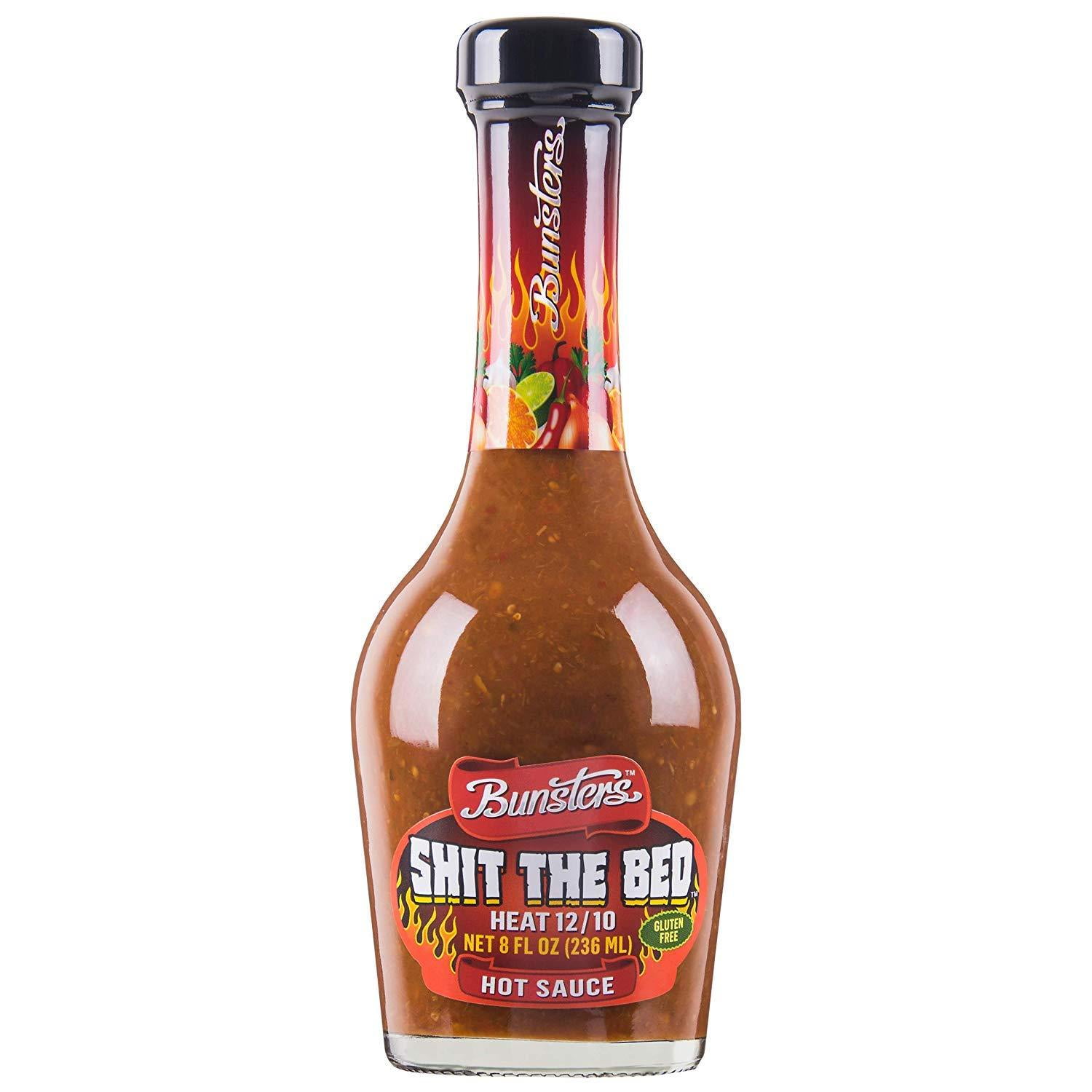 Bunster ShT The Bed 12/10 Hot Sauce Chili Pepper 8oz