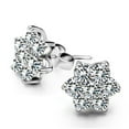 thumbnail image 2 of HongHeng Rhinestone Small Glitter Crystal Stud Earrings for Women,Sparkly Elegant Wedding Prom Earrings Jewelry Gift, 2 of 5