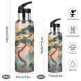 thumbnail image 2 of Yayeee 33oz Insulated Water Bottle Double Wall Stainless Steel with Flip Straw Lid, Pine Tree at Dawn, 2 of 7