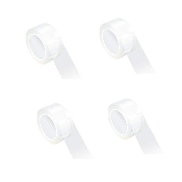 Double Sided Tape Heavy Duty 16 5ft Multipurpose Removable Mounting Tape Adhesive Grip Washable Strong Sticky Wall Tape Strips Transparent Tape Poster Carpet Tape For Paste Items Household 4pcs Walmart Com Walmart Com