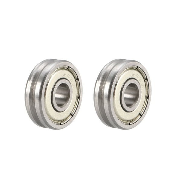 V625ZZ Deep V Groove Guide Ball Bearings 5mmx16mmx5mm Double Metal Shielded (GCr15) Chrome Steel Bearings 2 pcs