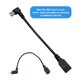thumbnail image 5 of Cable QAMCBulc Mini USB hembra a USB tipo C macho de 15 cm, 5 of 6