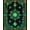 Green, Pattern 2, variant on Flatwoven High Traffic Area Rug, Epic Fantasy Quest Map Rug with Magical Runes and Ancient Symbols, Non Slip, Stain Resistant, Washable Area Rugs for Living Room, Bedroom(Green, 3X5)