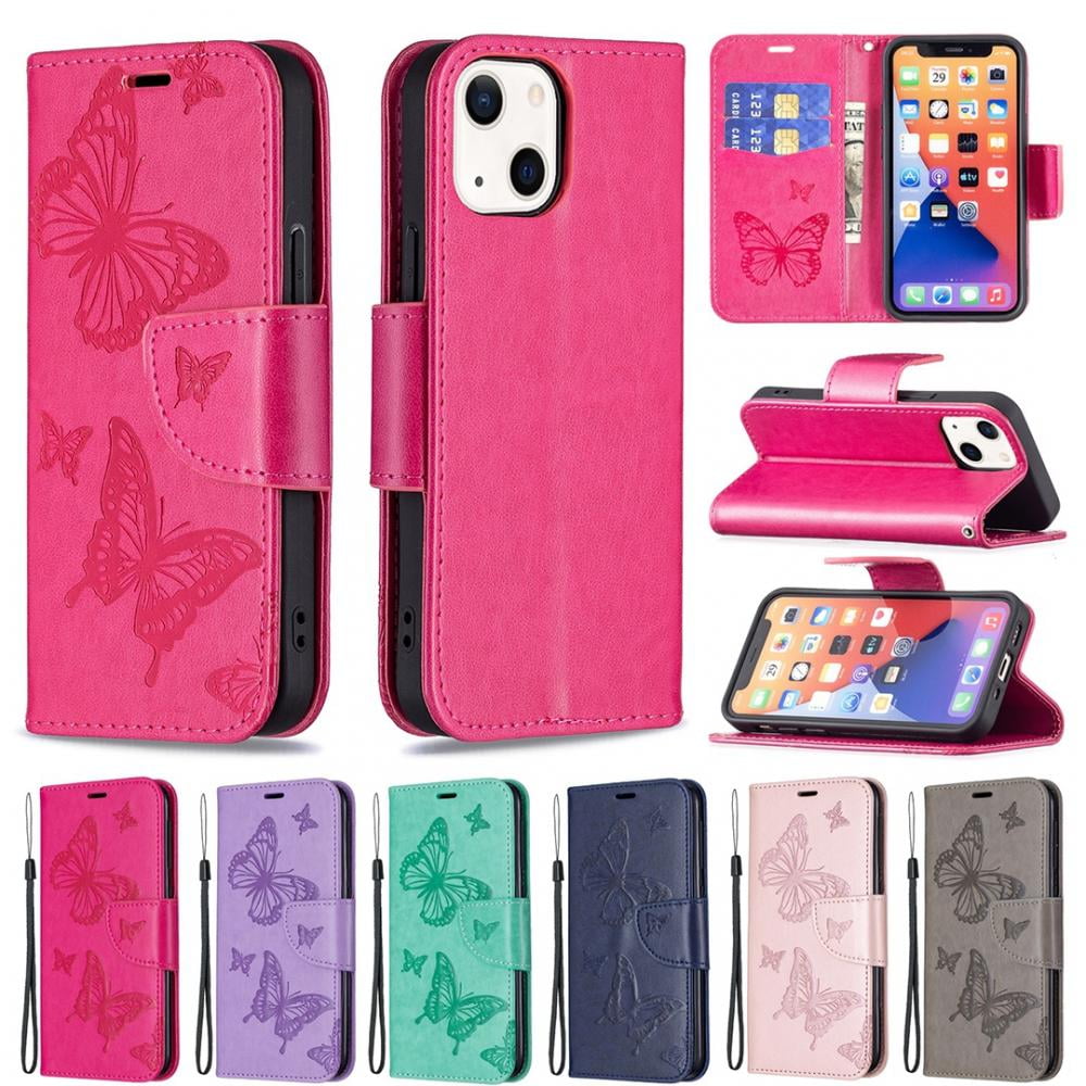 iPhone 13 mini Case iPhone 13 mini Wallet Case PU Leather Case Builtin