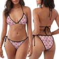 thumbnail image 3 of Disketp Valentine'S Day Panda para Bañador de Dos Piezas para Mujer, Bikini Sexy Halter String, Conjunto de Bikini en Triángulo, 3 of 6