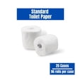 thumbnail image 2 of SSBM 500 Sheets/Roll Standard Bath Tissue White 2 Ply Comfort Soft Absorbent Toilet Paper Bulk 2400 Rolls/Case, 2 of 5