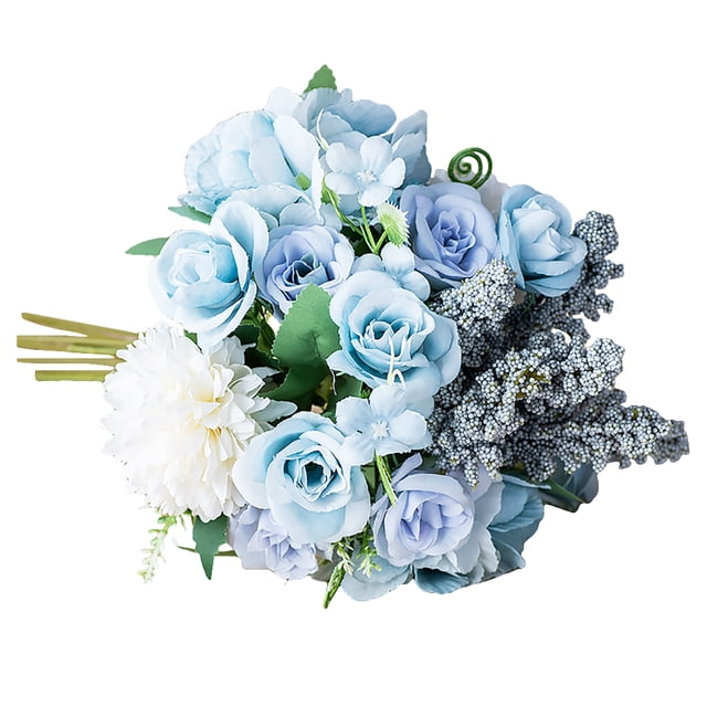 Coofit Artificial Bouquet Simulated Wedding Bouquet Home Decor Flower Photo Prop