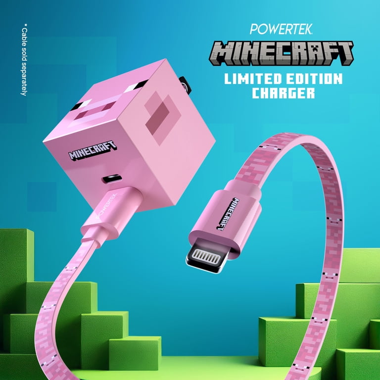 Liquipel Powertek Minecraft Dual USB-A / USB-C Wall Charger - Pig