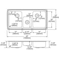 thumbnail image 2 of Elkay PSMR43224 Pacemaker Stainless Steel Triple Bowl Sink, 2 of 5