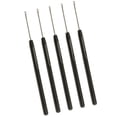 thumbnail image 4 of 5 Pcs Draw Hook Threader Crochet Tools - Black, as described, 4 of 5