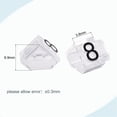 thumbnail image 3 of Unique Bargains Adjustable Mini Cube Price Tag Display Number Black on Clear,3.8x6.9mm,16 sets, 3 of 5