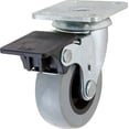 thumbnail image 2 of Shepherd Hardware Swivel Caster With Brake - Polyurethane Wheel - 2" Gray, 2 of 2