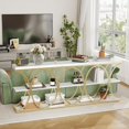 thumbnail image 6 of 39" Narrow Console Tables for Entryway, Industrial 3-Tier Sofa Table with Round Metal Base and Storage Shelves for Living Room, Hallway, Foyer, 6 of 8