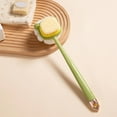 thumbnail image 1 of Long Handle Double-sided Scrub Brush, Soft Bristle Brush, Shower Tool, 2-in-1 Bath Brush, Ball Flower Bath Brush, Rub Back Brush, 1 of 2