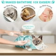thumbnail image 2 of Cat Shower Net Bag Grooming Bathing Adjustable Washing Bag Multifunctional Cat Restraint Accessories Prevent Biting Scratching, Nail Trimming, Ears Clean, Keeping Calm, 2 of 7