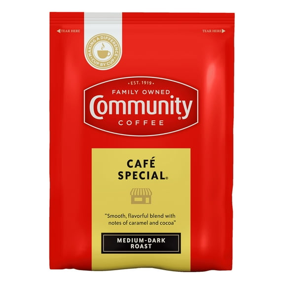 Community Coffee Cafe Pre-Measured Coffee Packs- Pack of 40