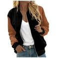 thumbnail image 1 of NLLSHGJ Manteau pour Femmes avec Capuche Manteau d'Automne et d'Hiver Décontracté Mode Imprimé Veste à Manches Longues Zippée Manteau Cardigan pour Femmes Cardigan Léger, 1 of 5