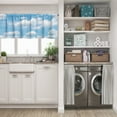 thumbnail image 5 of LALILO Kitchen Curtain Valance Vast Blue Sky Clouds Rod Pocket Window Curtain 52"x 18" Set of 2, 5 of 6