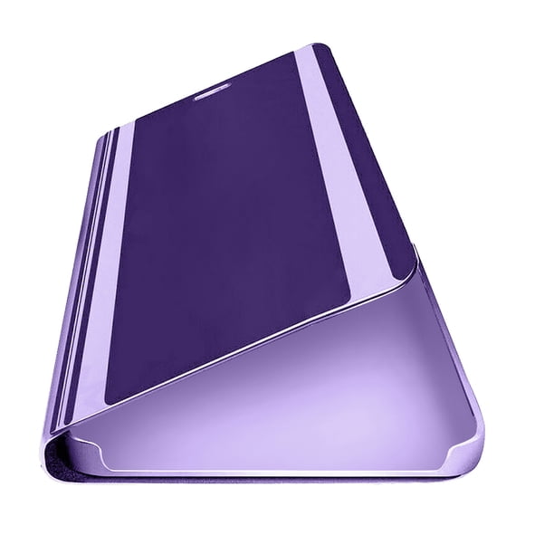 XWSHYW Funda para Ipad Fundamentos de Cuero Intelligence y Tapa Transparente y Espejo Retrovisor para 12 Pro Max 6,7 Pulgadas