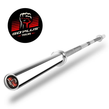 Goplus 700 lb Olympic Chromed Weight Bar 7' Olympic Barbell Multipurpose Weight