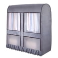 thumbnail image 2 of CNKOO Dustproof Garment Rack Cover Large Capacity Clothing Rack Protector with Zipper and Visible Window Household, 2 of 2