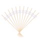 thumbnail image 3 of EeaseMX 200 palillos desechables para fruta, hechos a mano, de bambú natural, para cócteles, pasteles, postres, comida, suministros para fiestas (blancos), 3 of 7