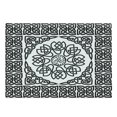 thumbnail image 1 of Celtic Cutting Board, Filigree Style Endless Celtic Knot Pattern with Abstract Style Floral Petals, Decorative Tempered Glass Cutting and Serving Board, Large Size, Black and White, by Ambesonne, 1 of 1