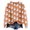 Orange, variant on Halloween Knitted Pullover Sweater for Women Funny Pumpkin Graphic Crewneck Casual Cozy Warm Fall Winter Spooky Season Top 1 Pack, Red,XXL
