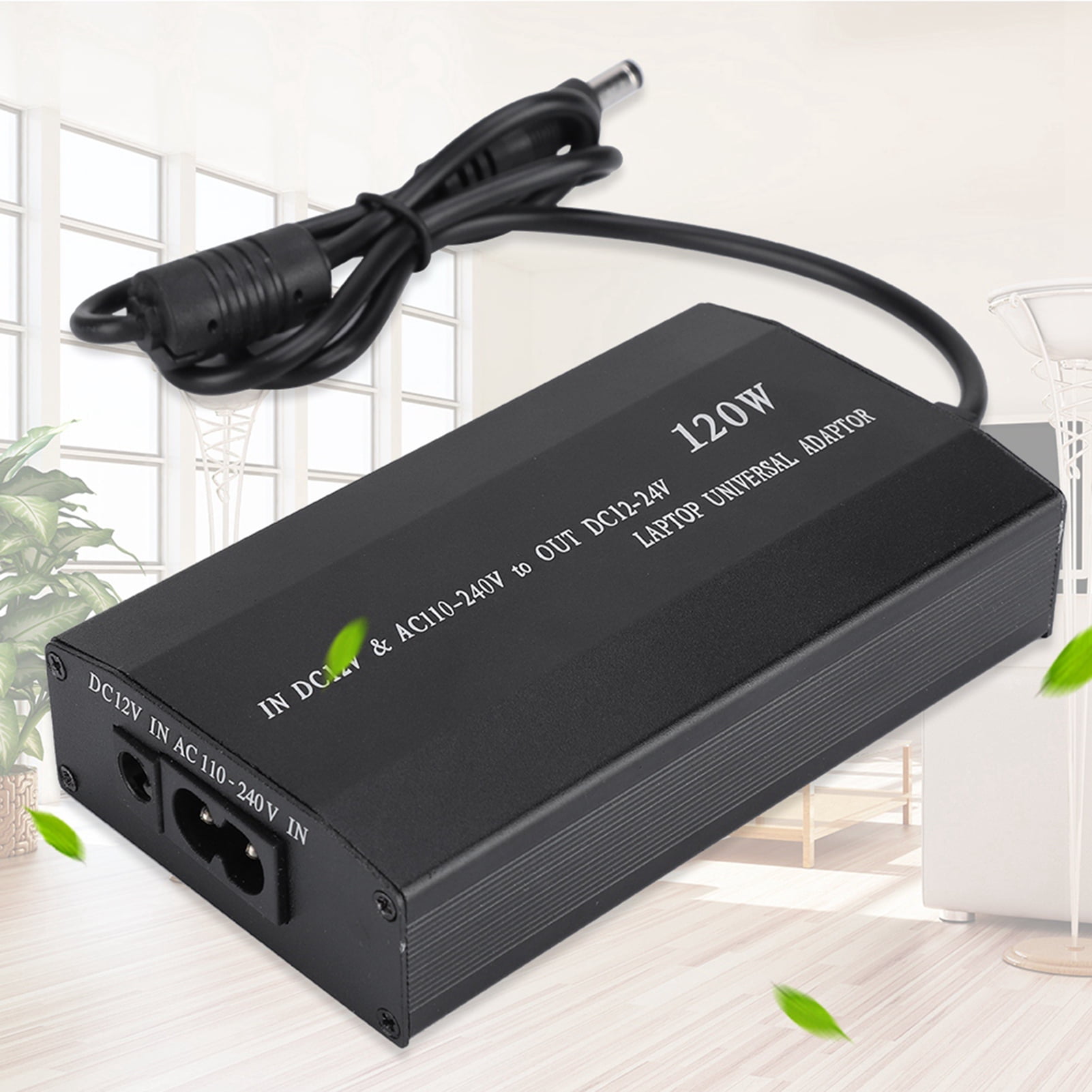Alimentatore Universale Per Laptop 120W - Adattatore Multi-tensione 12-24V Con 34 Connettori, Per Auto E Casa, Spina EU - 3