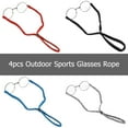 thumbnail image 3 of SHISUYAN 4 Pcs Corde de Lunettes de Sport Extérieure Réglable Corde de Lunettes Portable Antidérapante pour Usage Quotidien (Rouge, Bleu, Noir, Blanc), 3 of 8