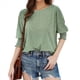 thumbnail image 1 of Blusa Tipo Túnica Informal con Cuello Redondo y Ligera para Mujer, Color Verde , XXL, 1 of 7