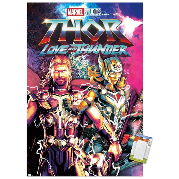 Marvel Thor: Love and Thunder - Duo Wall Poster, 22.375" x 34"
